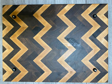 Load image into Gallery viewer, Premium Endgrain Walnut-Maple Cutting Board with Herringbone Design