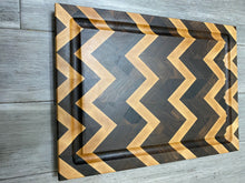 Load image into Gallery viewer, Premium Endgrain Walnut-Maple Cutting Board with Herringbone Design