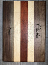 Load image into Gallery viewer, Engraved Striped Cutting Board