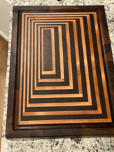 Load image into Gallery viewer, Premium Endgrain Walnut-Maple Cutting Board with Geometric Maze Design