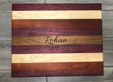 Load image into Gallery viewer, Engraved Striped Cutting Board
