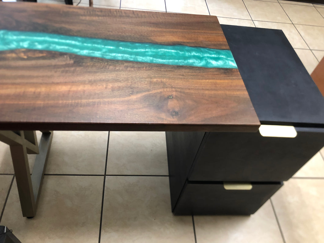 Epoxy Resin River Table Desk